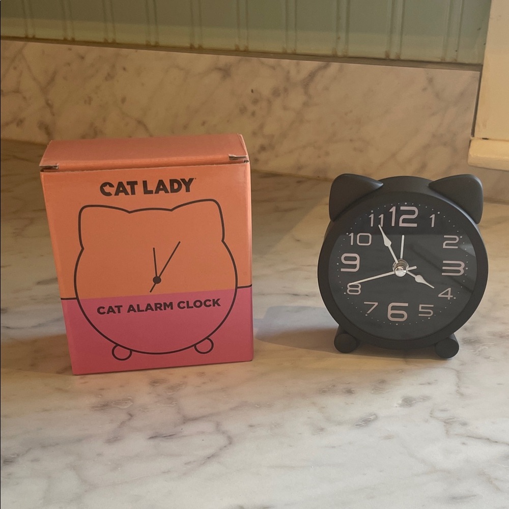 Cat Lady Adorable Alarm Clock NEW in box